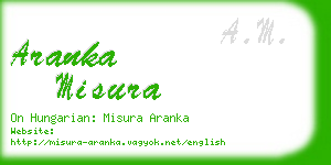 aranka misura business card